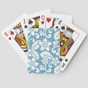 ISLAND PLUMERIA (SLATE BLAU) Bicycle Playing Cards Spielkarten