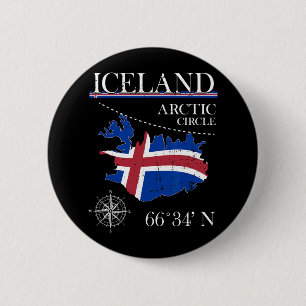 Island - Polarkreis - Polar Nordinsel Island Button
