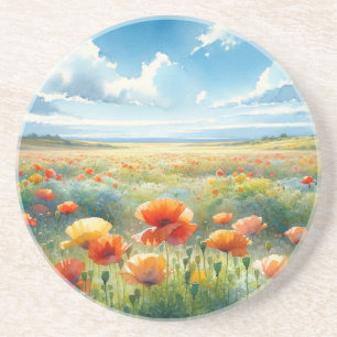 Island Poppies Getränkeuntersetzer