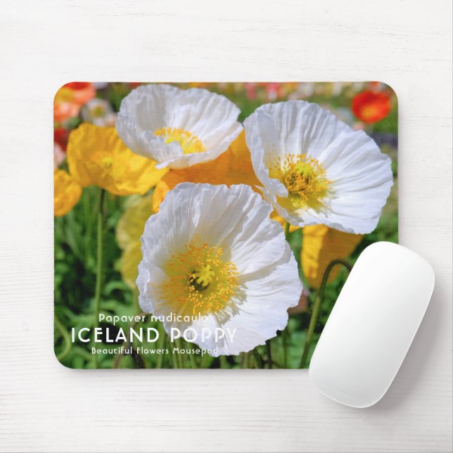 Island Poppy Mousepad (Mit Mouse)