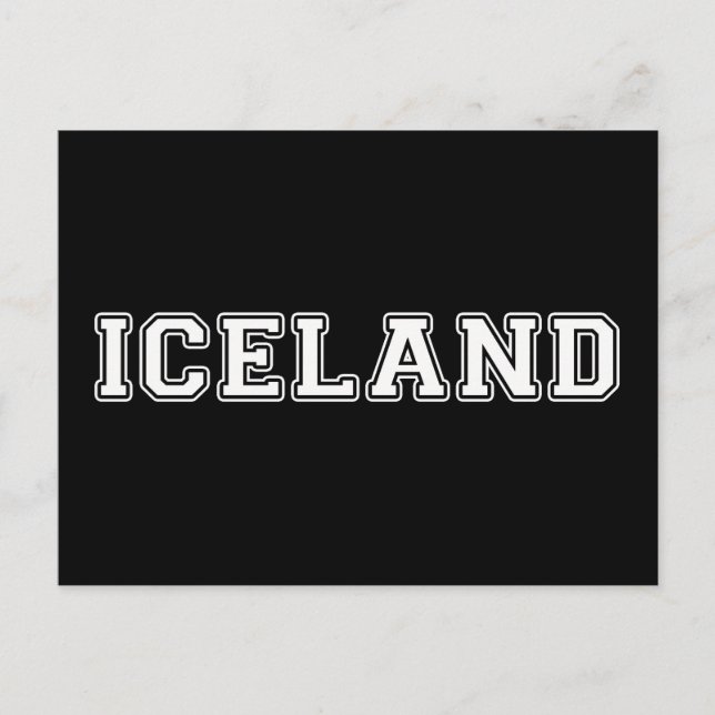 Island Postkarte (Vorderseite)