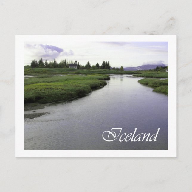 Island Postkarte (Vorderseite)