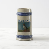 Island Puffin Souvenir Beer Stein