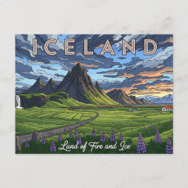 Island Reisen Postkarte