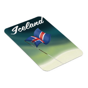 Island-Reiseplakat Magnet