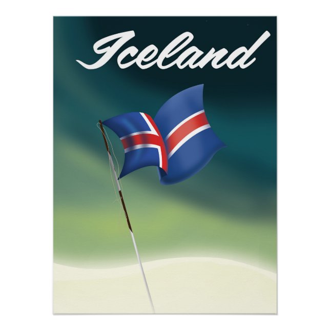 Island-Reiseplakat Poster (Vorderseite)