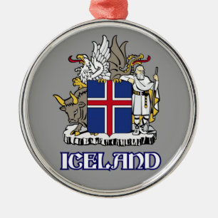 ISLAND - Siegel/Emblem/Blazon/Wappen/Symbol Ornament Aus Metall