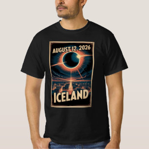 Island-Sonnenfinsternis-2026-Shirt Reykjavik-Grupp T-Shirt