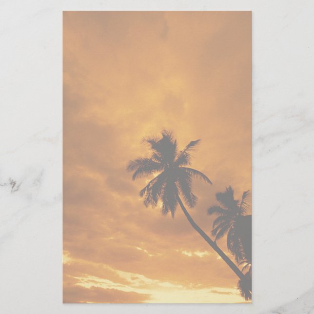 Island Sunset Stationery Briefpapier (Vorderseite)