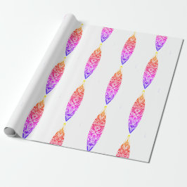 Island Surfboard Wrapping Paper Geschenkpapier