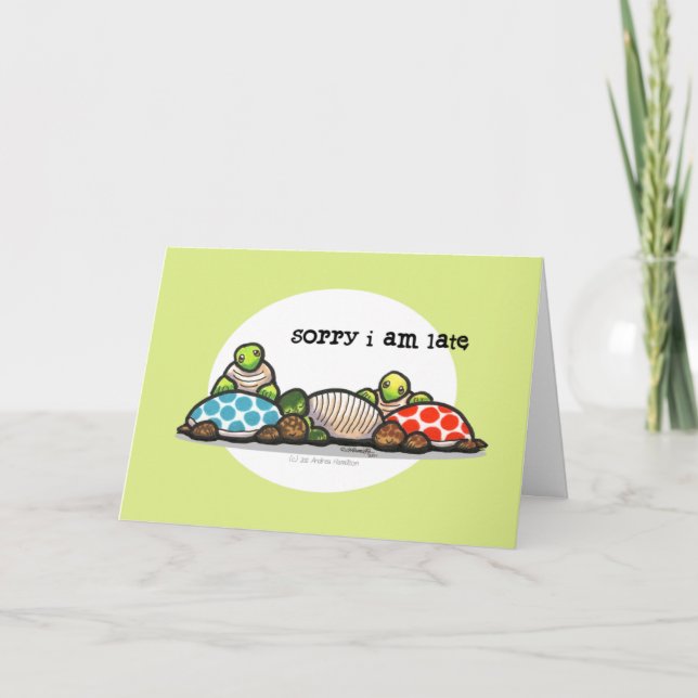 Island Time Turtles belagert Geburtstag Karte (Vorderseite)
