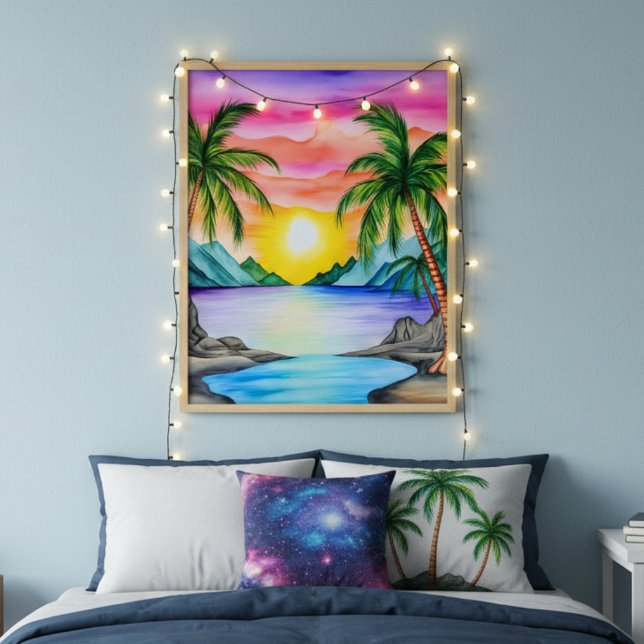 Island Tropical Beach Sunset Poster (Von Creator hochgeladen)