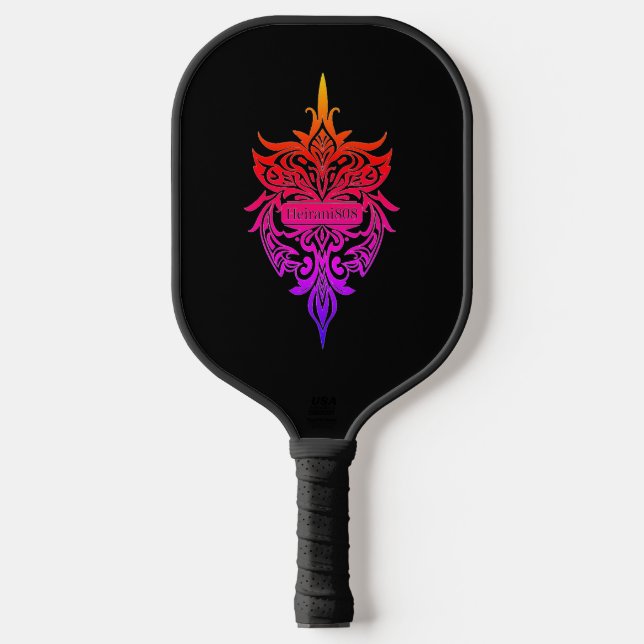 Island Turtle Tribal Tattoo Pickle Board Paddle (Vorderseite)