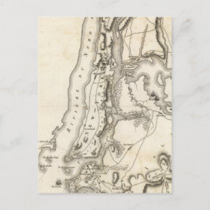 Island und New York Postkarte