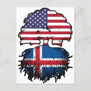 Island, USA, Vereinigte Staaten Postkarte
