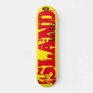 ISLAND VIBES JMT USA Skateboard, 7¾ Zoll Deck Skateboard