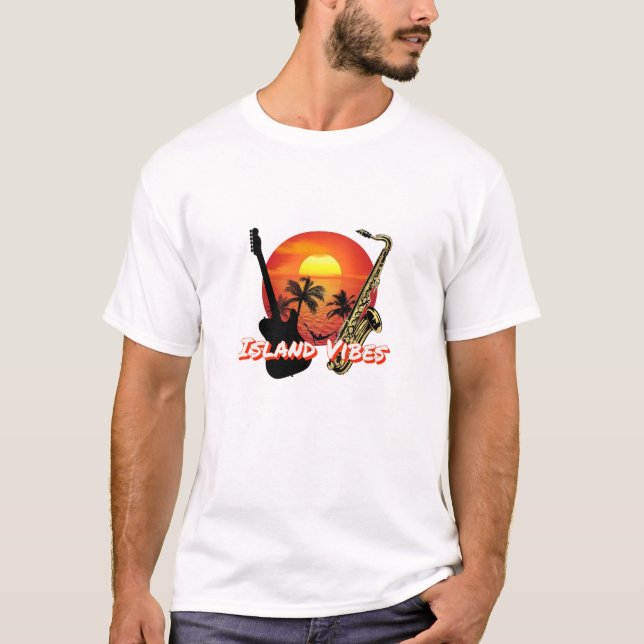 Island Vibes Men's Basic T - Shirt (Vorderseite)