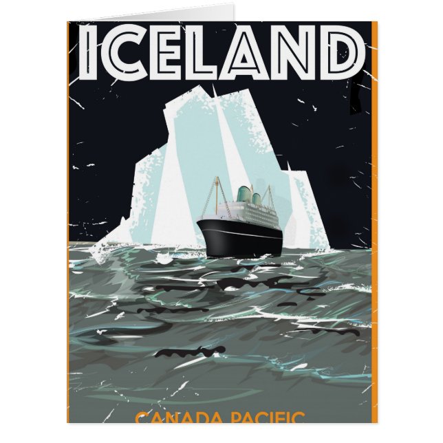 Island Vintage Poster (Vorderseite)