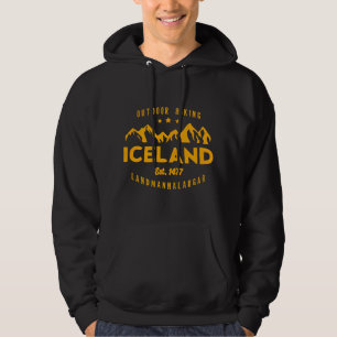 Island Wandern LANDMANNALAUGAR Est. 1477 Hoodie
