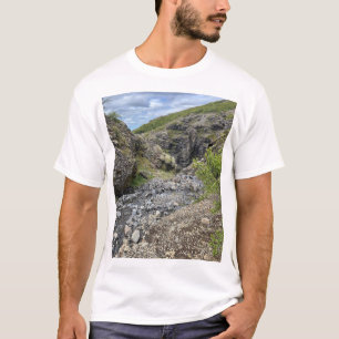 Island-Wasserfall-Naturfotografie-T-Shirt aus Isla T-Shirt
