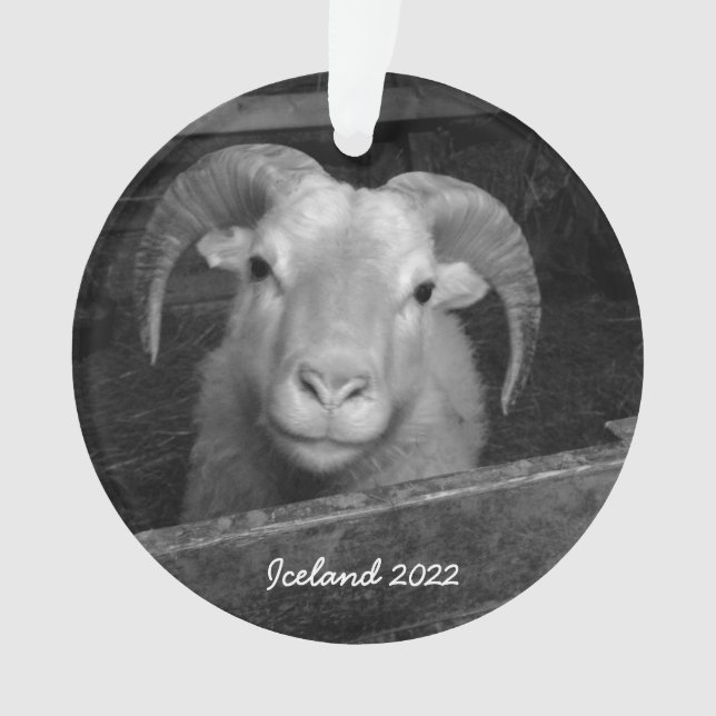 Island - Weihnachtsschmuck Ornament (Vorderseite)