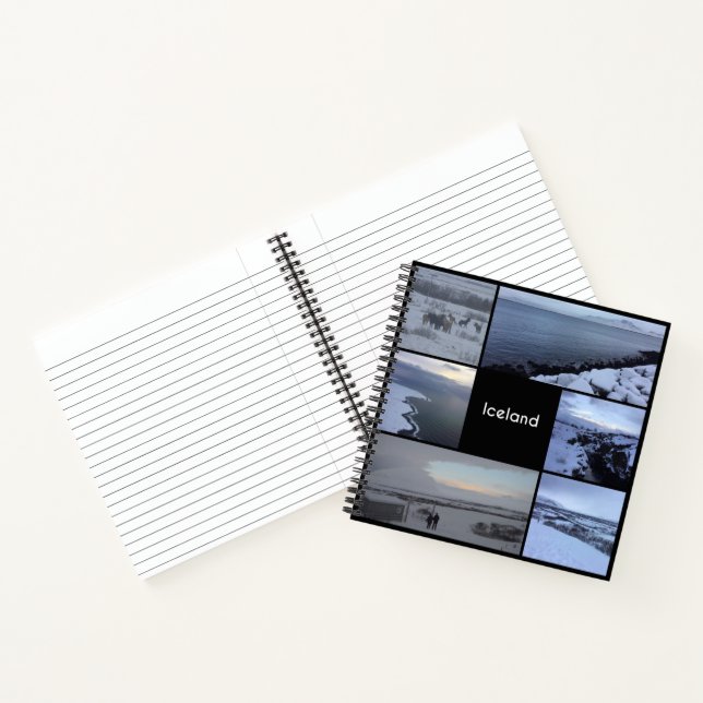 Island Winterlandschaft Notizbuch (Innenseite)