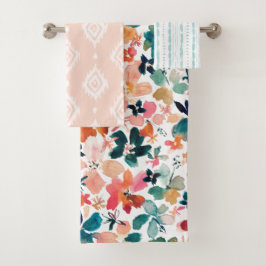 ISLAND ZEIT Tropical Boho Badhandtuch Set