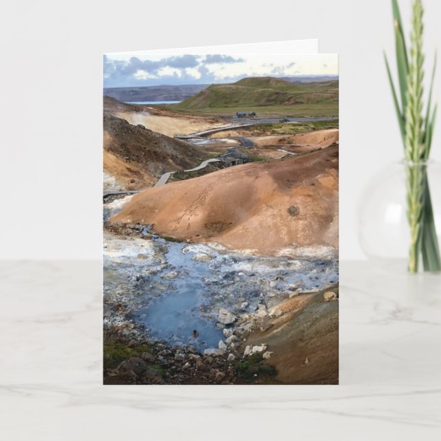 Islande - Carte de vacances/vœux personnalisée (Devant)