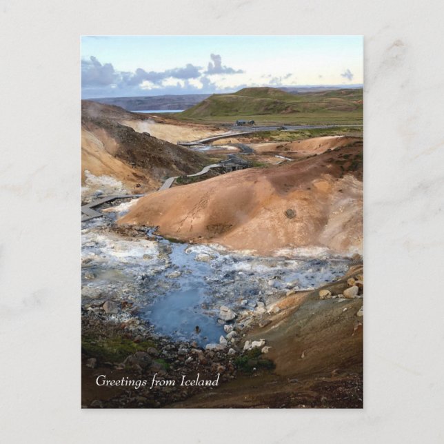 Islande Géothermie - Carte postale (Devant)