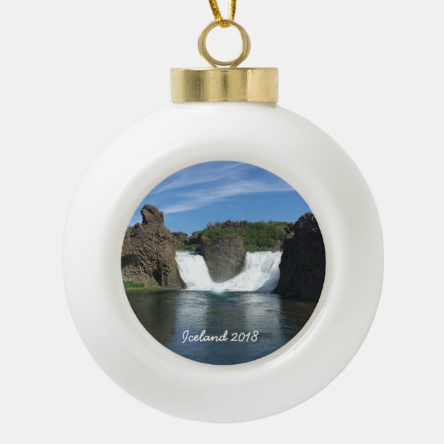Islande - Ornement de bal en céramique (Devant)