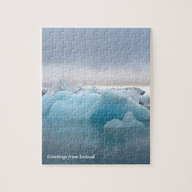 Islande - Puzzle glacier lagon personnalisé (Vertical)