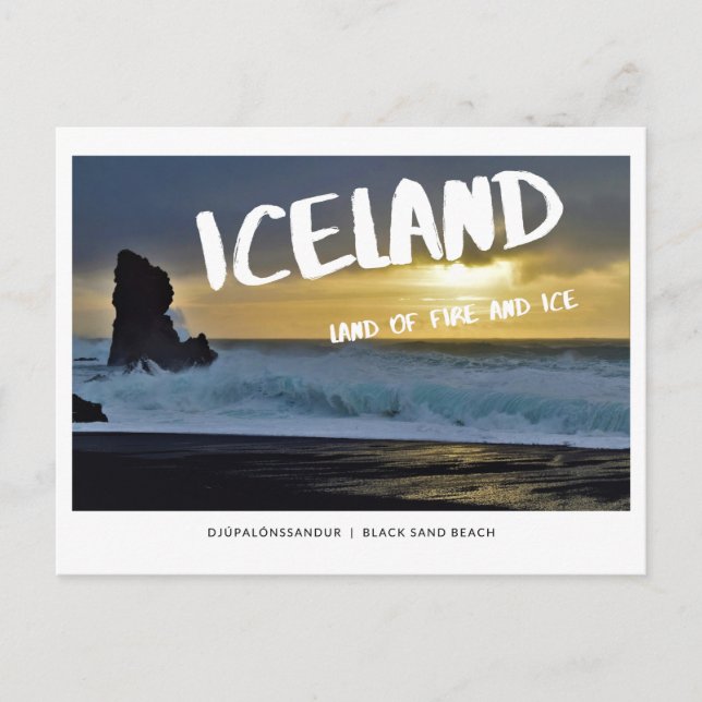 Islande, terre de feu et carte postale de glace, s (Devant)