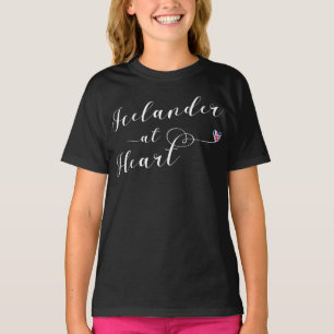 Isländer am Herz-Tee-Shirt, Island T-Shirt