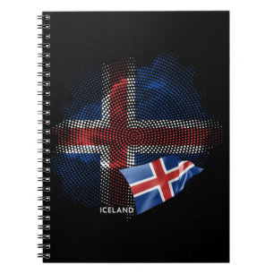 Islandflagge Notizblock