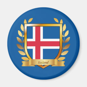 Islandflagge Schild Magnet