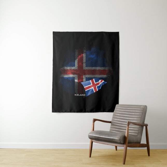 Islandflagge Wandteppich (Beispiel)