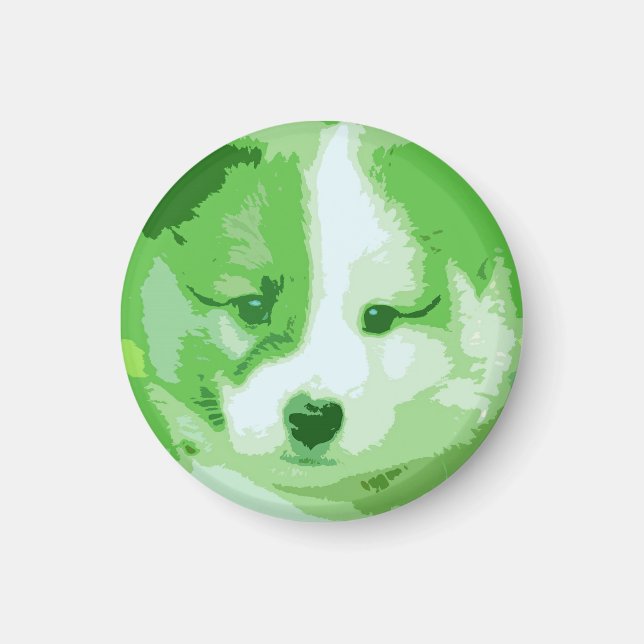 Islandhund Magnet (Vorne)