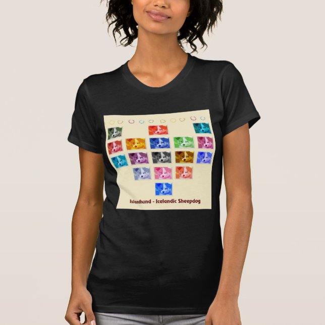 Islandhund T-Shirt (Vorderseite)