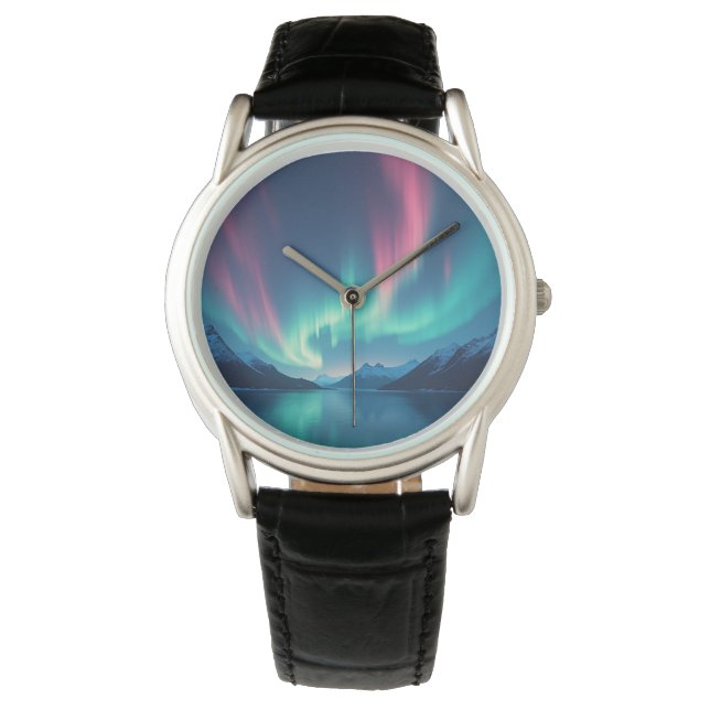Isländisch Aurora Armbanduhr (Vorderseite)