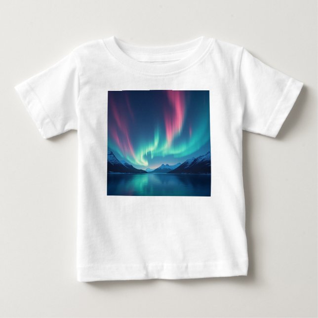 Isländisch Aurora Baby T-shirt (Vorderseite)