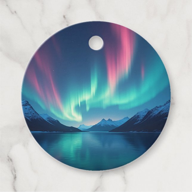 Isländisch Aurora Geschenkanhänger (Vorderseite)