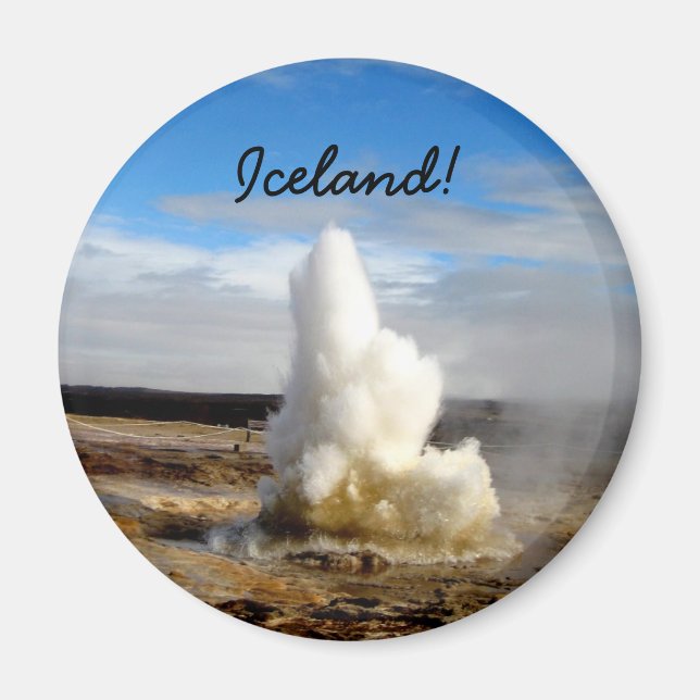 Isländisch Geyser Magnet (Vorne)