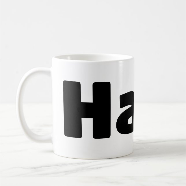 Isländisch Halló { Hello ) Íslenska Language Kaffeetasse (Links)