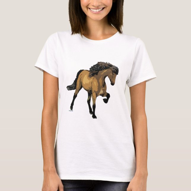Isländisch Horse Nouvelle Vogue T-Shirt (Vorderseite)