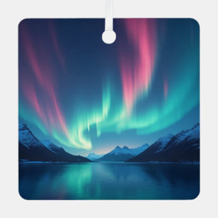 Isländische Aurora Ornament Aus Metall