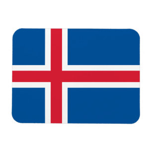 Isländische Flagge Magnet
