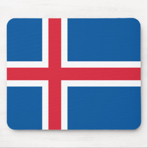 Isländische Flagge Mousepad