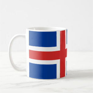 Isländische Flaggen-Tasse Kaffeetasse