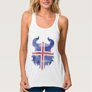 Isländische Fußballmannschaft Tank Top