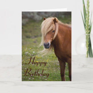 Isländische Grußkarte zum Geburtstag Karte